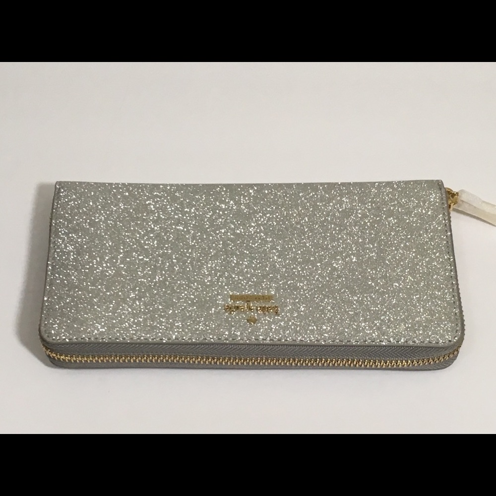 Kate Spade BC Silver Glitter Lacey NWT - Picture 7 of 8